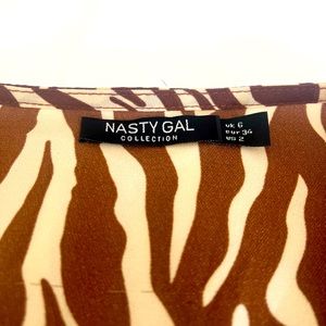 Nasty Gal, Animal Print Blouse